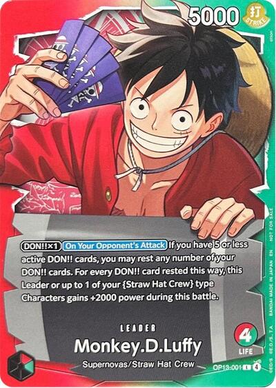 Monkey.D.Luffy - OP13-001 (Ichiban Kuji Exclusive) #OP13-001 One Piece Promotion Cards