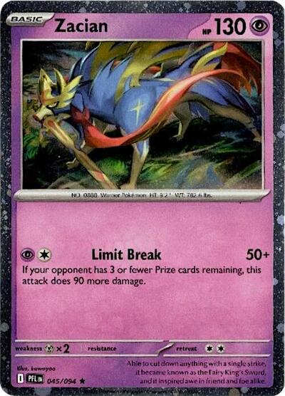 Zacian #45 Blister Exclusives