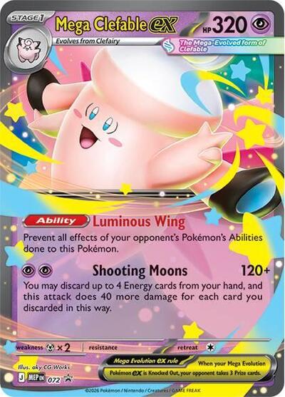 Mega Clefable ex #72 Mega Evolution Promo