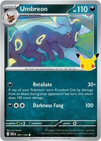 Umbreon #91 30th Celebration