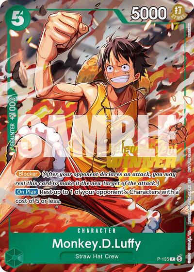 Monkey.D.Luffy (OP16 Release Event Winner) #P-135 One Piece Promotion Cards