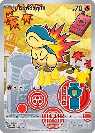 Cyndaquil #47 Mega Evolution Promo