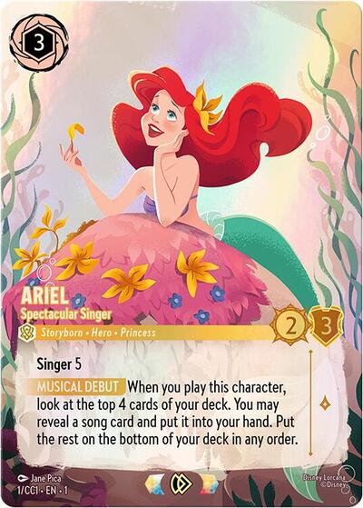 Ariel - Spectacular Singer #1 Disney Lorcana Promo Cards