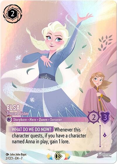 Elsa - Trusted Sister #2 Disney Lorcana Promo Cards