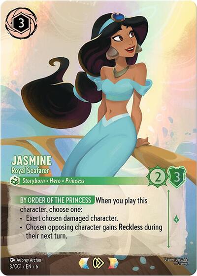 Jasmine - Royal Seafarer #3 Disney Lorcana Promo Cards