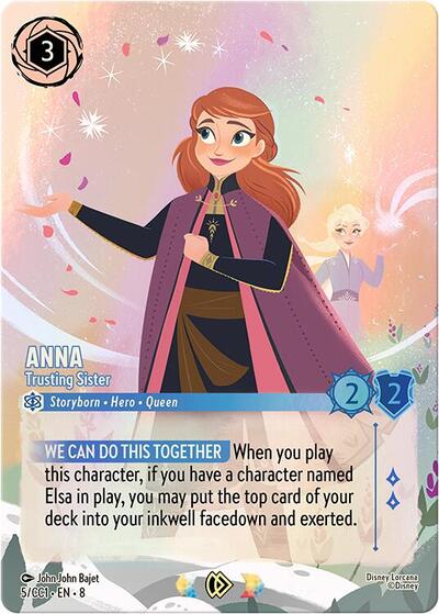 Anna - Trusting Sister #5 Disney Lorcana Promo Cards
