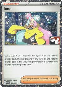 Iono #185 Prize Pack Series Cards