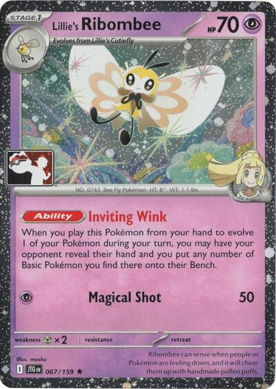 Lillie's Ribombee #67 Prize Pack Series Cards