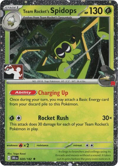 Team Rocket's Spidops #20 Prize Pack Series Cards