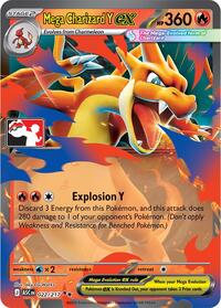 Mega Charizard Y ex #22 Prize Pack Series Cards