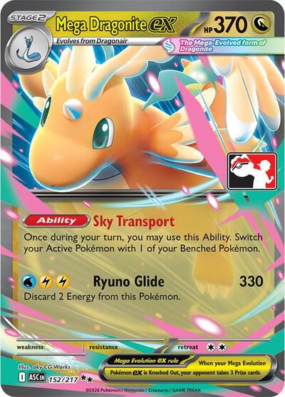 Mega Dragonite ex #152 Prize Pack Series Cards