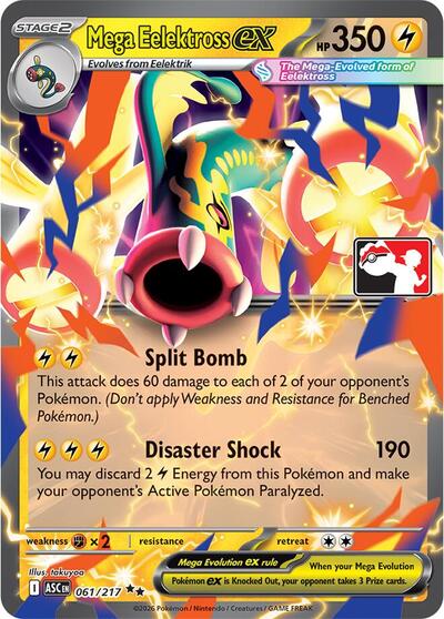 Mega Eelektross ex #61 Prize Pack Series Cards