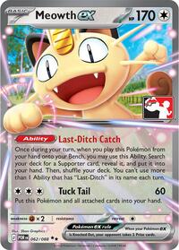 Meowth ex #62 Prize Pack Series Cards