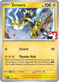 Zeraora #78 Prize Pack Series Cards