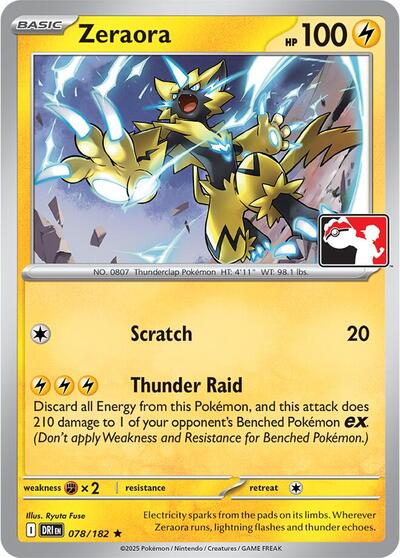 Zeraora #78 Prize Pack Series Cards