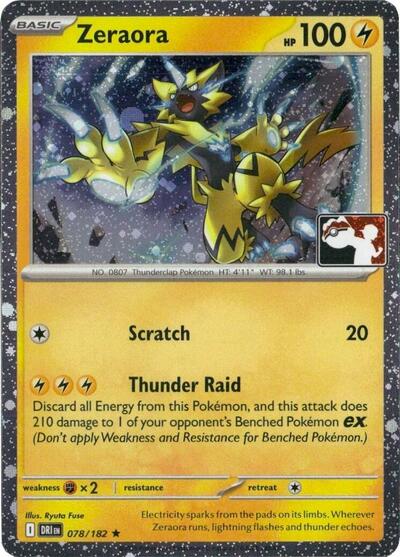 Zeraora Prize Pack Series Cards #78