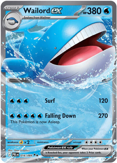 Wailord ex #16 Pitch Black