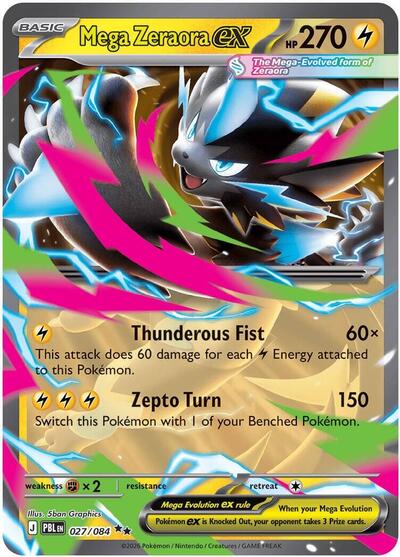 Mega Zeraora ex #27 Pitch Black