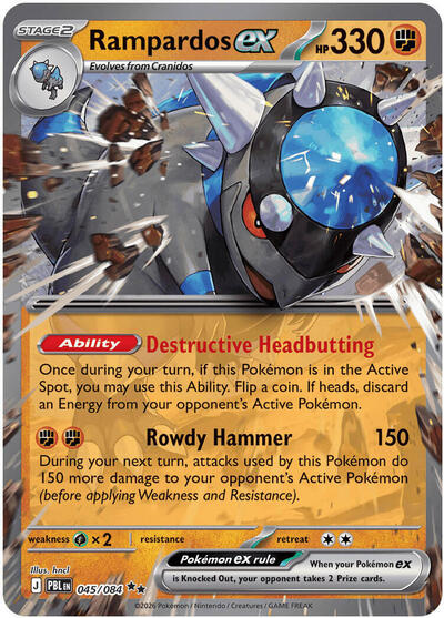 Rampardos ex #45 Pitch Black
