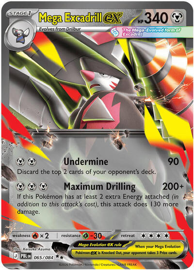 Mega Excadrill ex #65 Pitch Black
