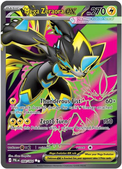 Mega Zeraora ex #98 Pitch Black