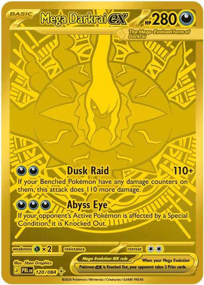 Mega Darkrai ex #120 Pitch Black