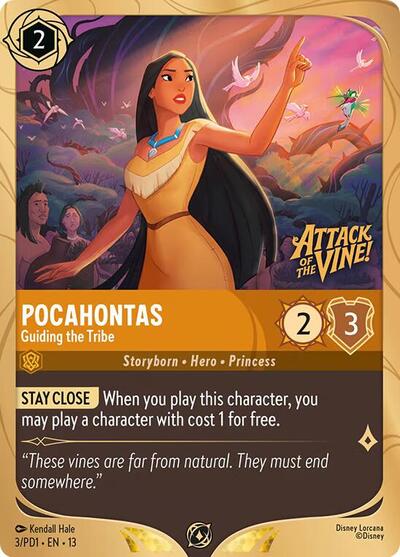 Pocahontas - Guiding the Tribe #3 Disney Lorcana Promo Cards