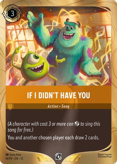 If I Didn't Have You #14 Disney Lorcana Promo Cards