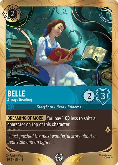 Belle - Always Reading #13 Disney Lorcana Promo Cards