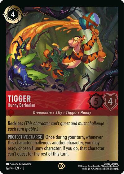 Tigger - Hunny Barbarian #12 Disney Lorcana Promo Cards