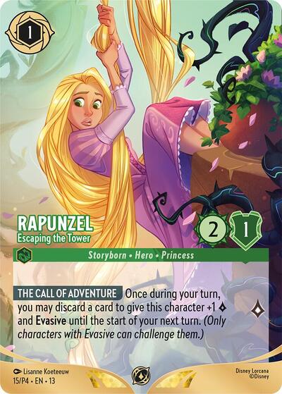 Rapunzel - Escaping the Tower (Store Championship Participant) #15 Disney Lorcana Promo Cards