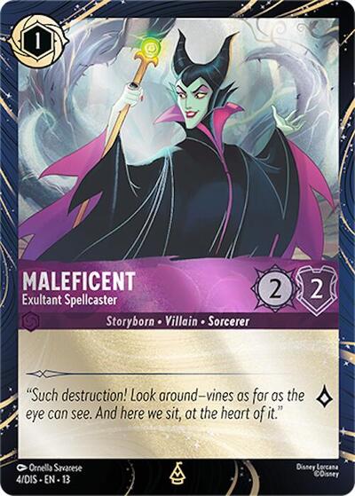 Maleficent - Exultant Spellcaster #4 Disney Lorcana Promo Cards