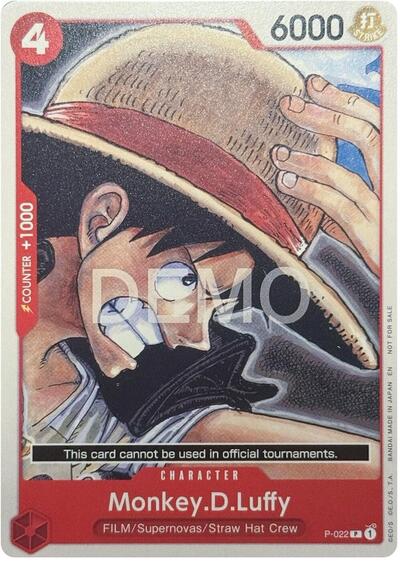 Monkey.D.Luffy - P-022 #P-022 One Piece Demo Deck Cards