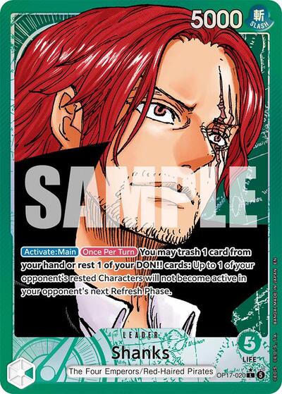 Shanks (Alternate Art) #OP17-020 The World's Strongest Warriors