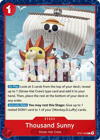 Thousand Sunny #ST31-005 Starter Deck 31: RED Monkey.D.Luffy
