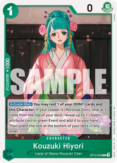 Kouzuki Hiyori #OP12-028 Starter Deck 32: GREEN Roronoa Zoro