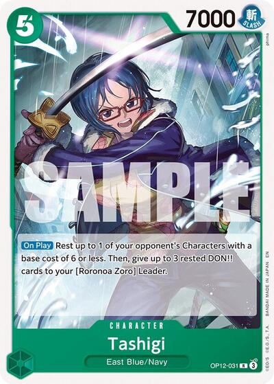 Tashigi #OP12-031 Starter Deck 32: GREEN Roronoa Zoro