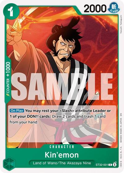 Kin'emon #ST32-001 Starter Deck 32: GREEN Roronoa Zoro