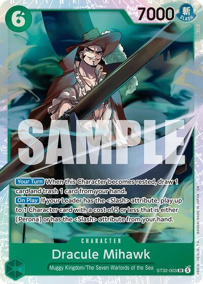 Dracule Mihawk #ST32-003 Starter Deck 32: GREEN Roronoa Zoro