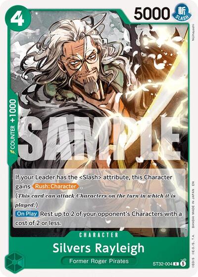 Silvers Rayleigh #ST32-004 Starter Deck 32: GREEN Roronoa Zoro