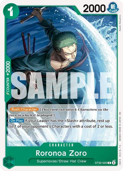 Roronoa Zoro (ST32-005) #ST32-005 Starter Deck 32: GREEN Roronoa Zoro