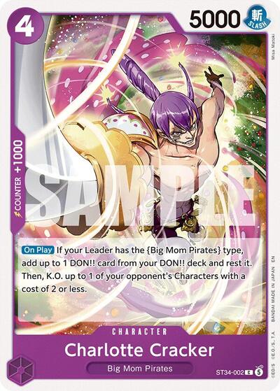 Charlotte Cracker #ST34-002 Starter Deck 34: PURPLE Charlotte Katakuri
