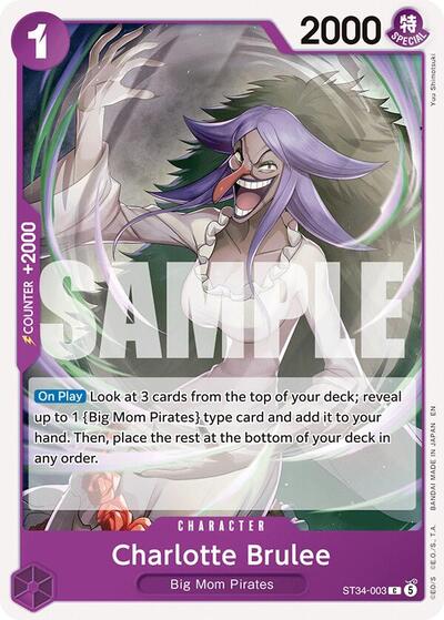 Charlotte Brulee #ST34-003 Starter Deck 34: PURPLE Charlotte Katakuri
