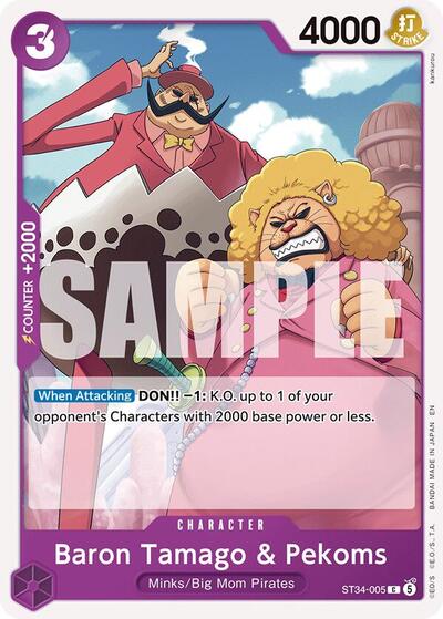 Baron Tamago & Pekoms #ST34-005 Starter Deck 34: PURPLE Charlotte Katakuri