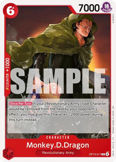 Monkey.D.Dragon #OP13-017 Starter Deck 35: RED/BLACK Sabo