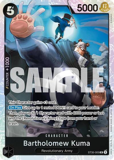 Bartholomew Kuma #ST35-005 Starter Deck 35: RED/BLACK Sabo