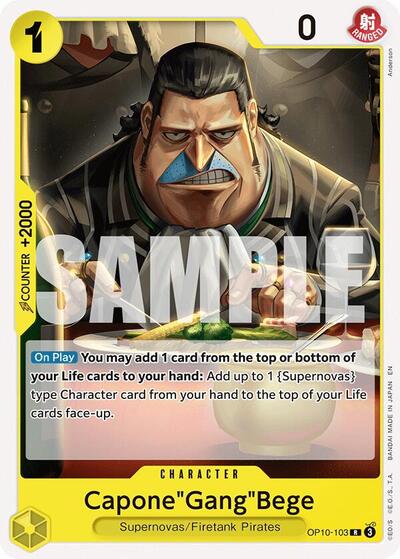 Capone"Gang"Bege #OP10-103 Starter Deck 36: YELLOW Eustass"Captain"Kid