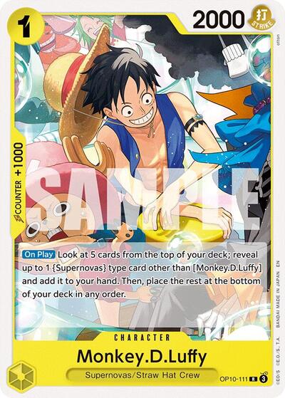 Monkey.D.Luffy #OP10-111 Starter Deck 36: YELLOW Eustass"Captain"Kid