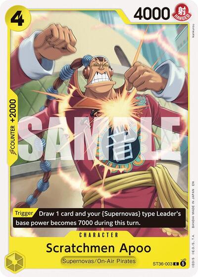 Scratchmen Apoo #ST36-003 Starter Deck 36: YELLOW Eustass"Captain"Kid