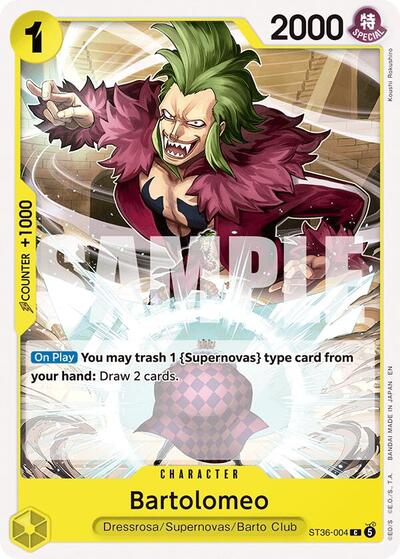 Bartolomeo #ST36-004 Starter Deck 36: YELLOW Eustass"Captain"Kid